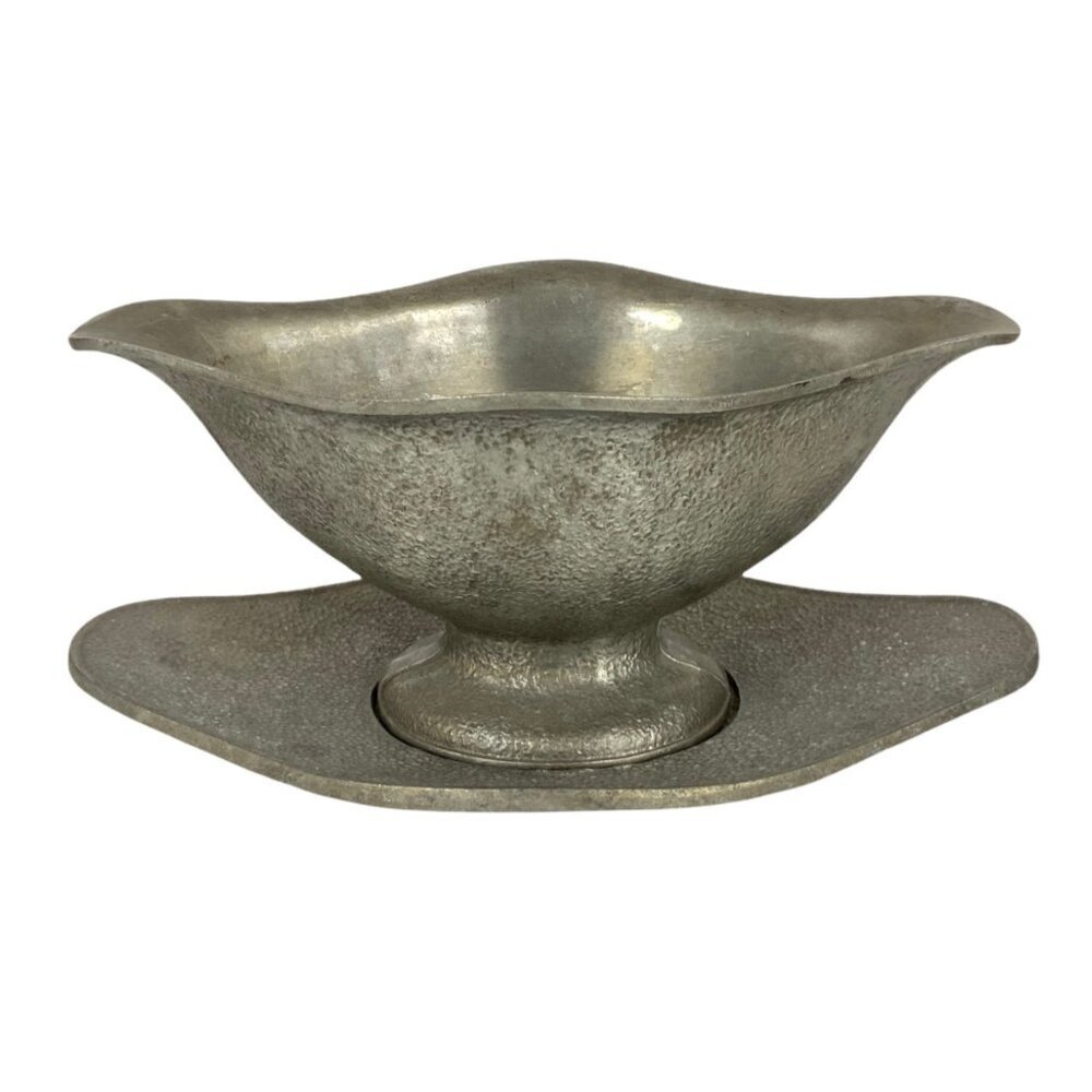 Guardian Service Aluminum Gravy Boat With Drip Tray 1950s Vintage